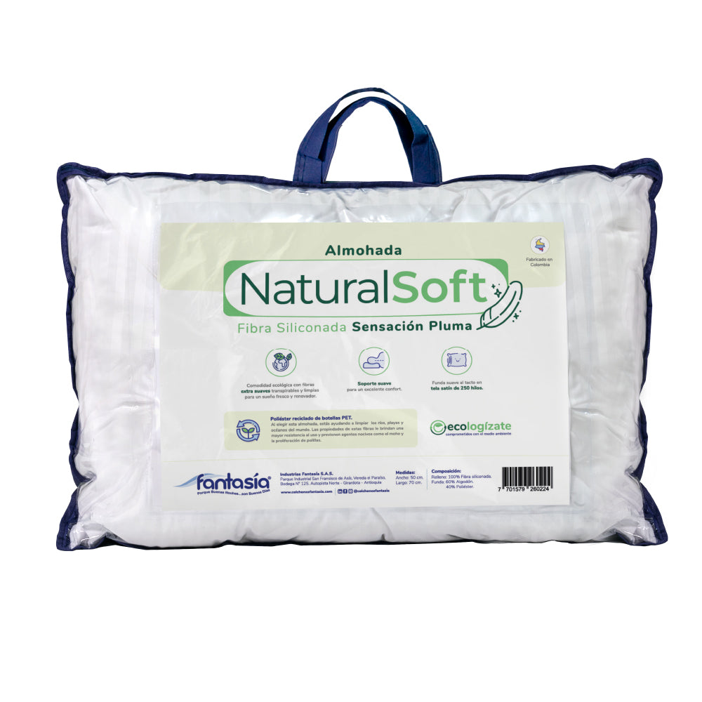 Almohada Natural Soft Empaque Vinilo